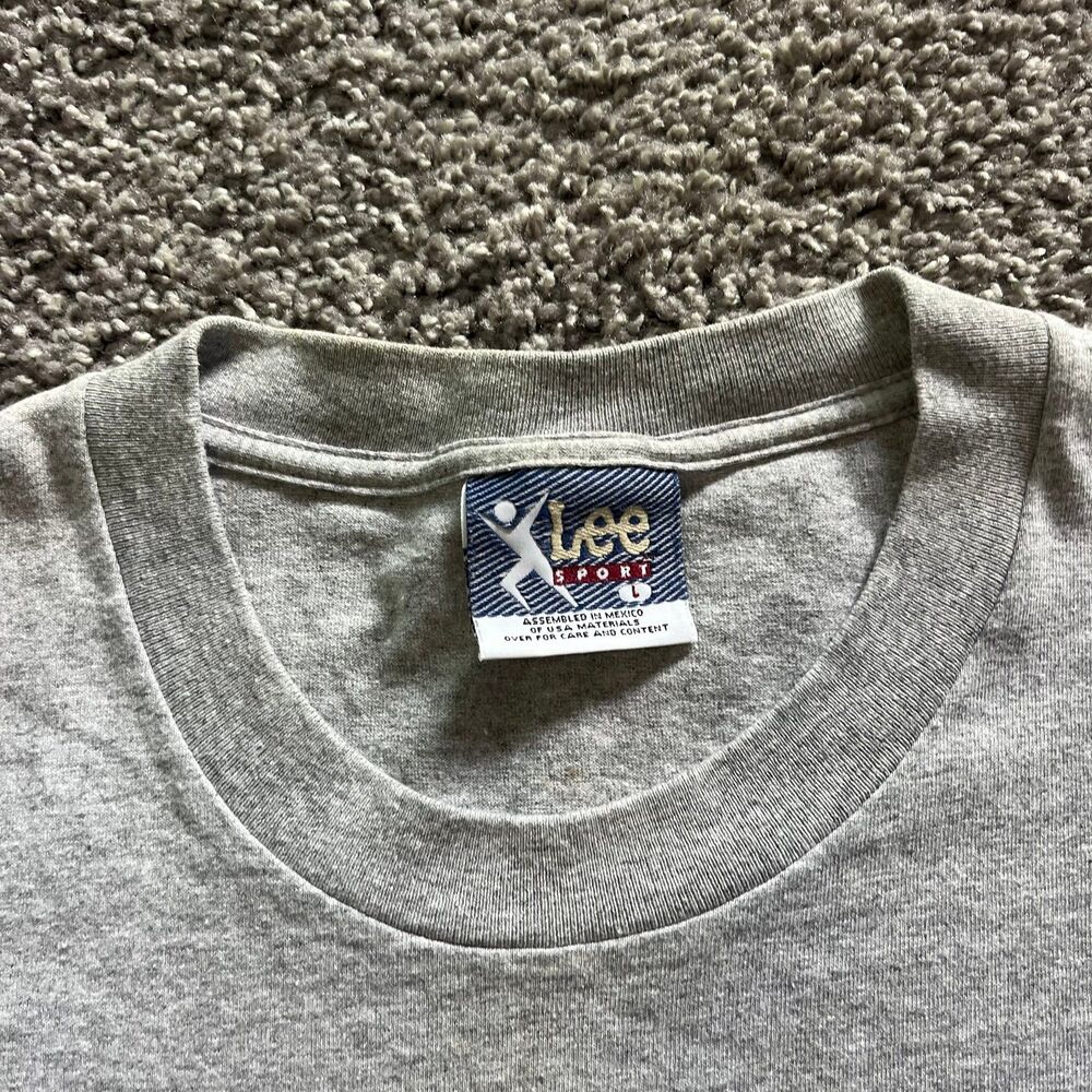 VTG 90s San Francisco 49ers Niners T Shirt Grey Lee Sport Mens Size L 1996 - Picture 4 of 8
